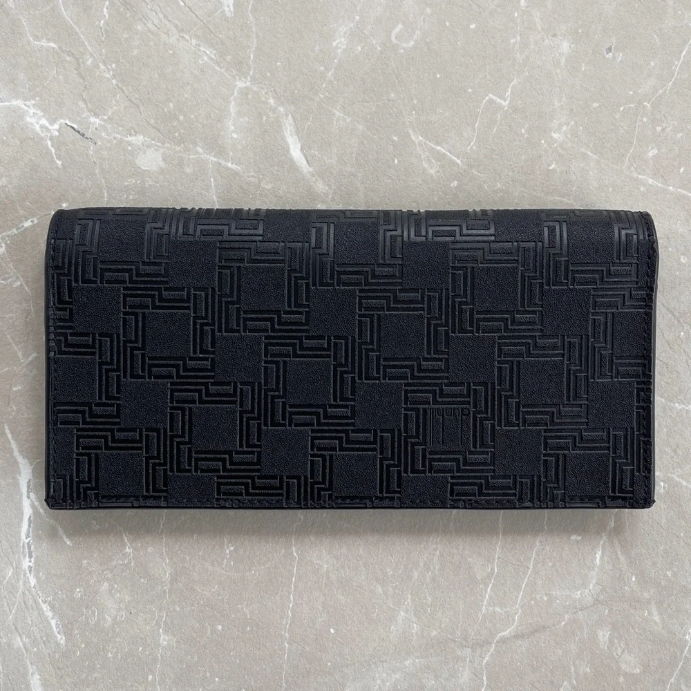 Dunhill D8 Black Coat PVC x Leather Long Men’s 10CC Wallet